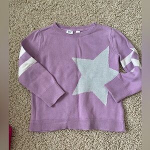 GAP Kids Purple Star Sweater. XS